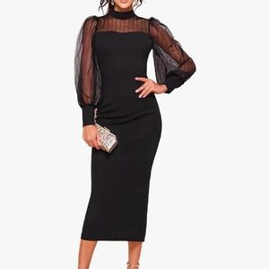 Shein Maxi Bodycon Dress, Size S